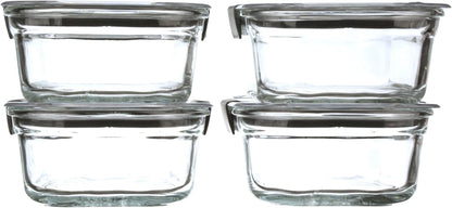 Rubbermaid Brilliance Glass Containers – Desk-Side Lunch Storage, Vented Splatter-Free Reheating