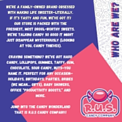 RUS Candy Company Peach Ring Gummies 2-Pack 8 oz Bags – Lighter Fruity Candy Alternative for Wellness-Focused Snackers