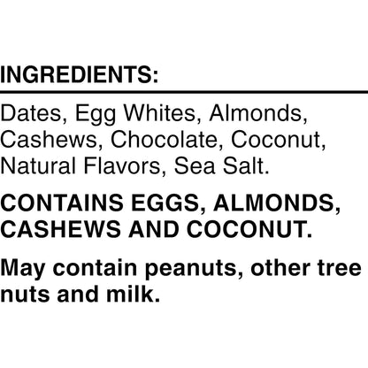 RXBAR Coconut Chocolate Protein Bar – Carry-On Friendly Protein Snack for Flights and Layovers, 12 Count Box