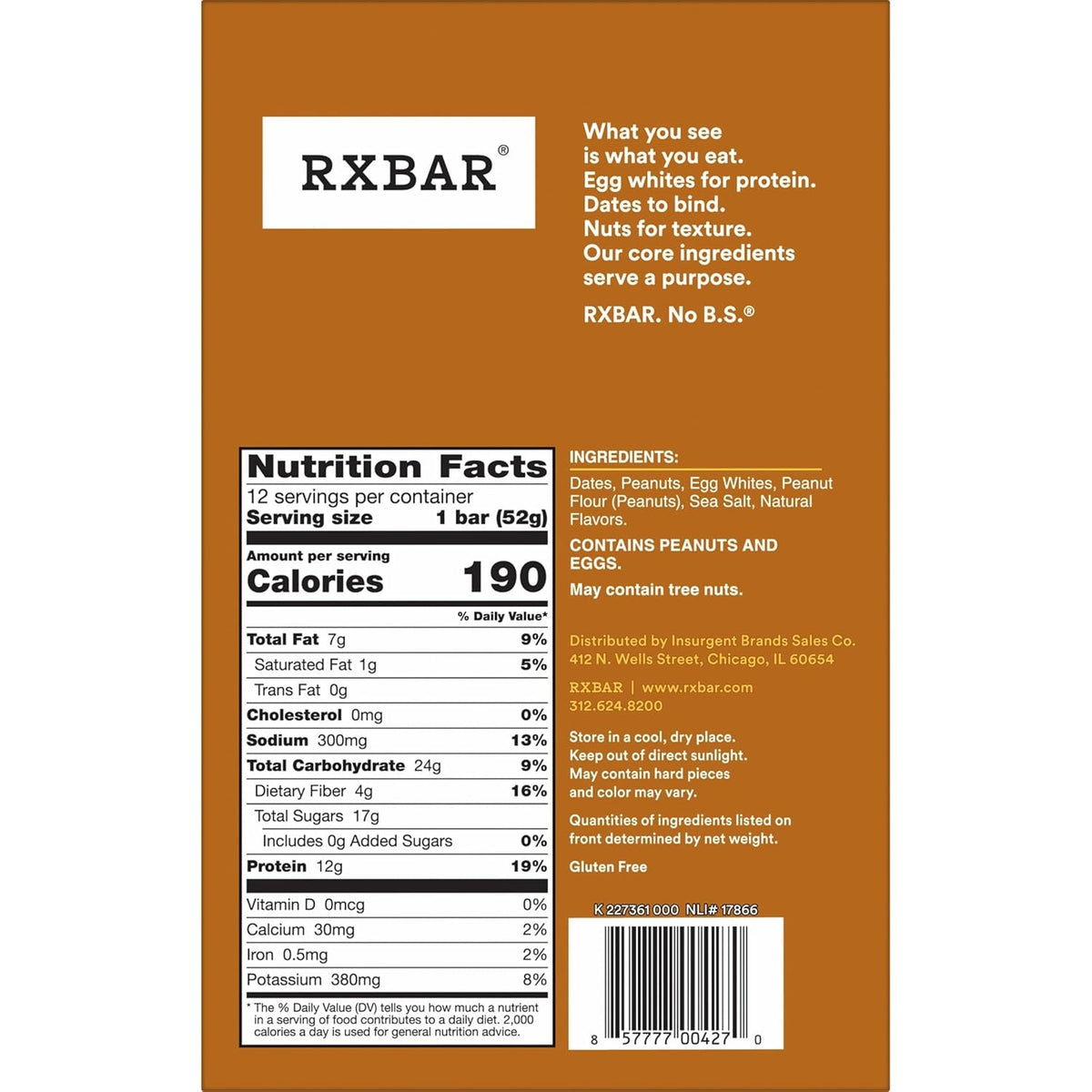 RXBAR Gluten Free Snack Bar – Quick Breakfast Bar for Busy Work From Home Professionals