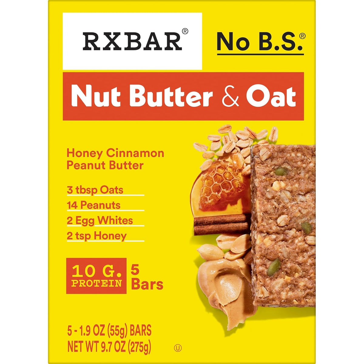 RXBAR Nut Butter and Oat Protein Bar – Simple, Individually Wrapped Snack for the Intentional Kitchen