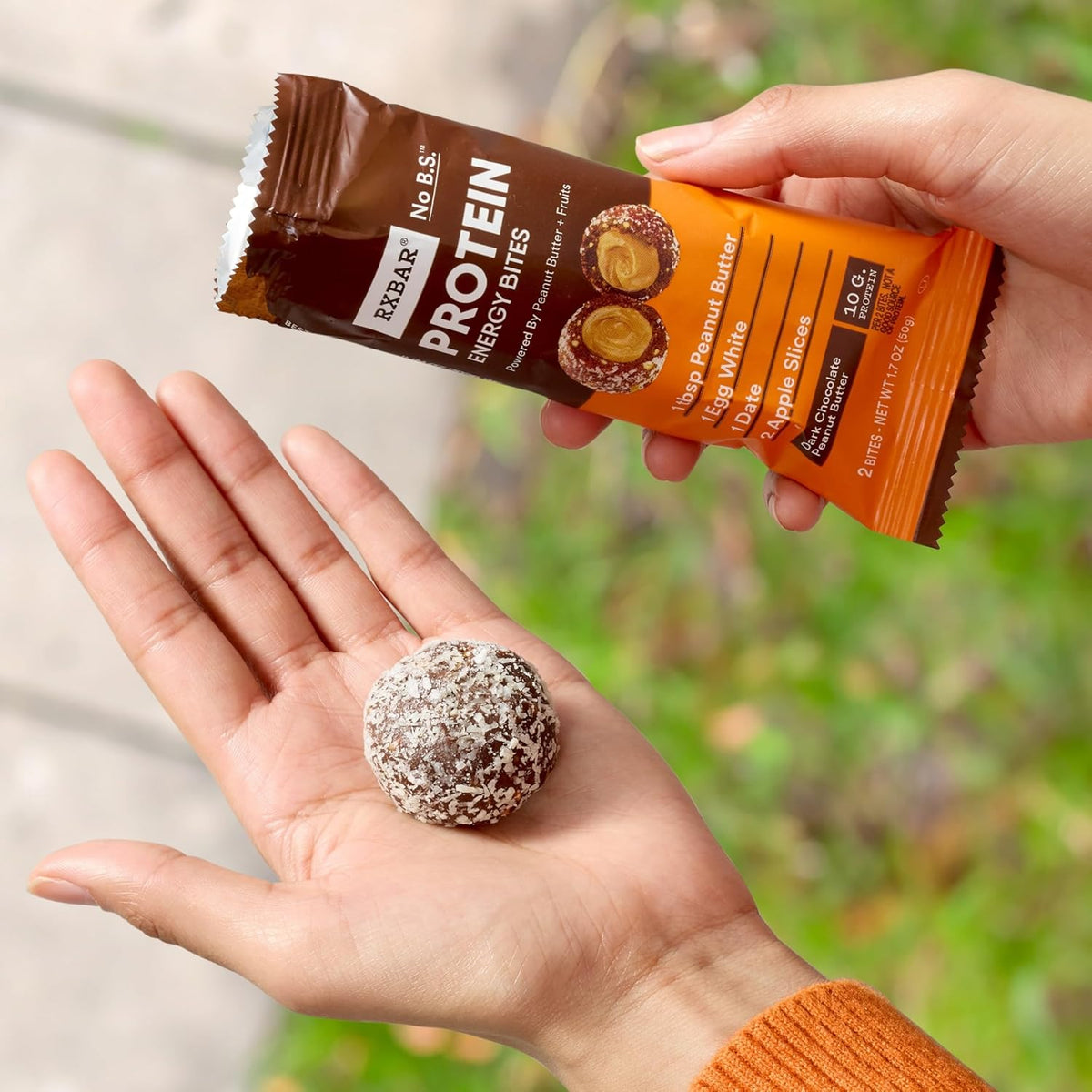 RXBAR Protein Energy Bites for Active Travel, Individually Wrapped Dark Chocolate Peanut Butter Bites for Carry-On and Day Packs