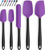 Coukre Silicone Spatula Set of 5 – Charming Holiday Gift for Her, Available in 9 Colors to Match Any Kitchen