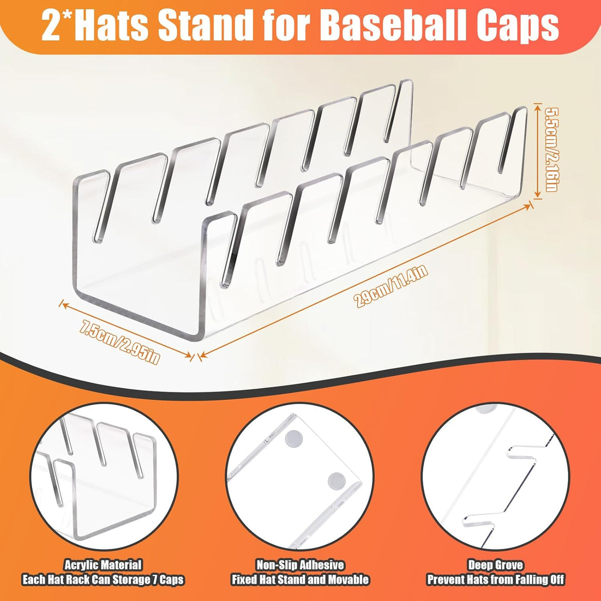SarfYounG Freestanding Cap Stand – Graduation Gift for the Style-Conscious College Student