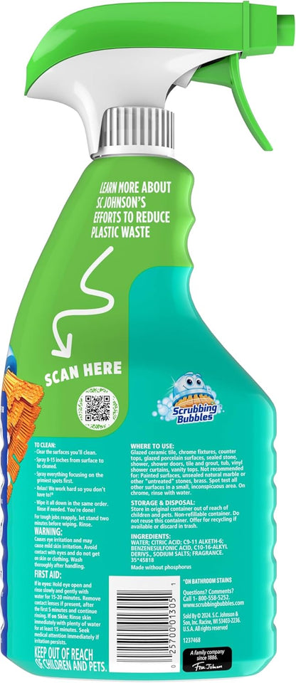Scrubbing Bubbles Easy Clean Foaming Bathroom Cleaner – Office-Adjacent Half-Bath Cleaner for Working Professionals, Bleach-Free Foam