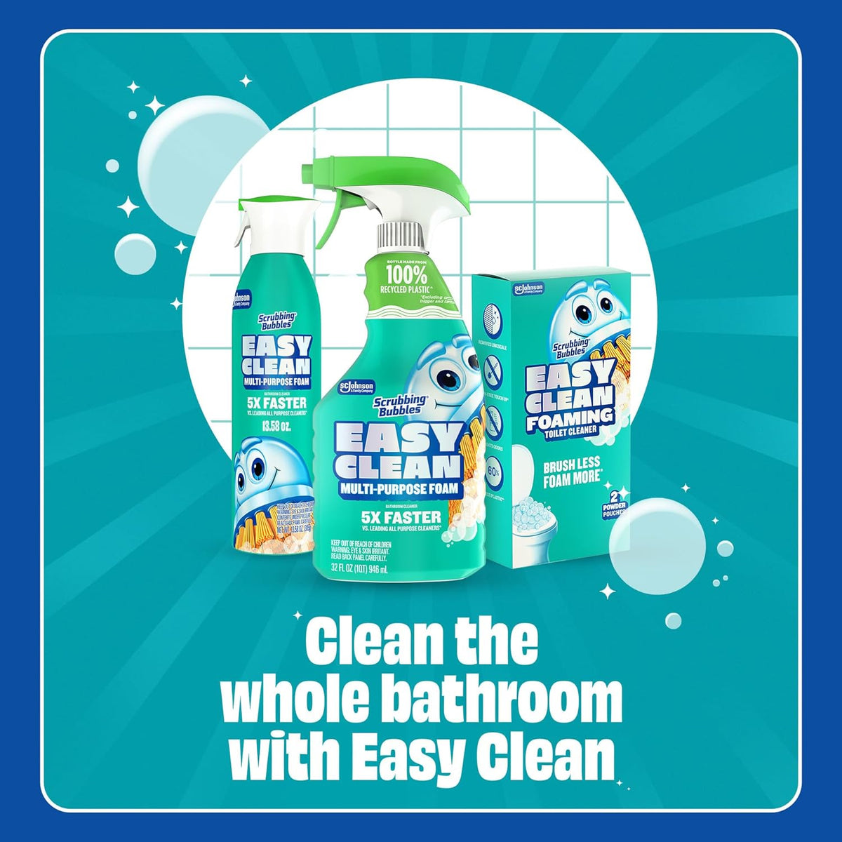 Scrubbing Bubbles Easy Clean Foaming Bathroom Cleaner – Quick Reset for the Guest Half-Bath, No-Scrub Limescale Remover