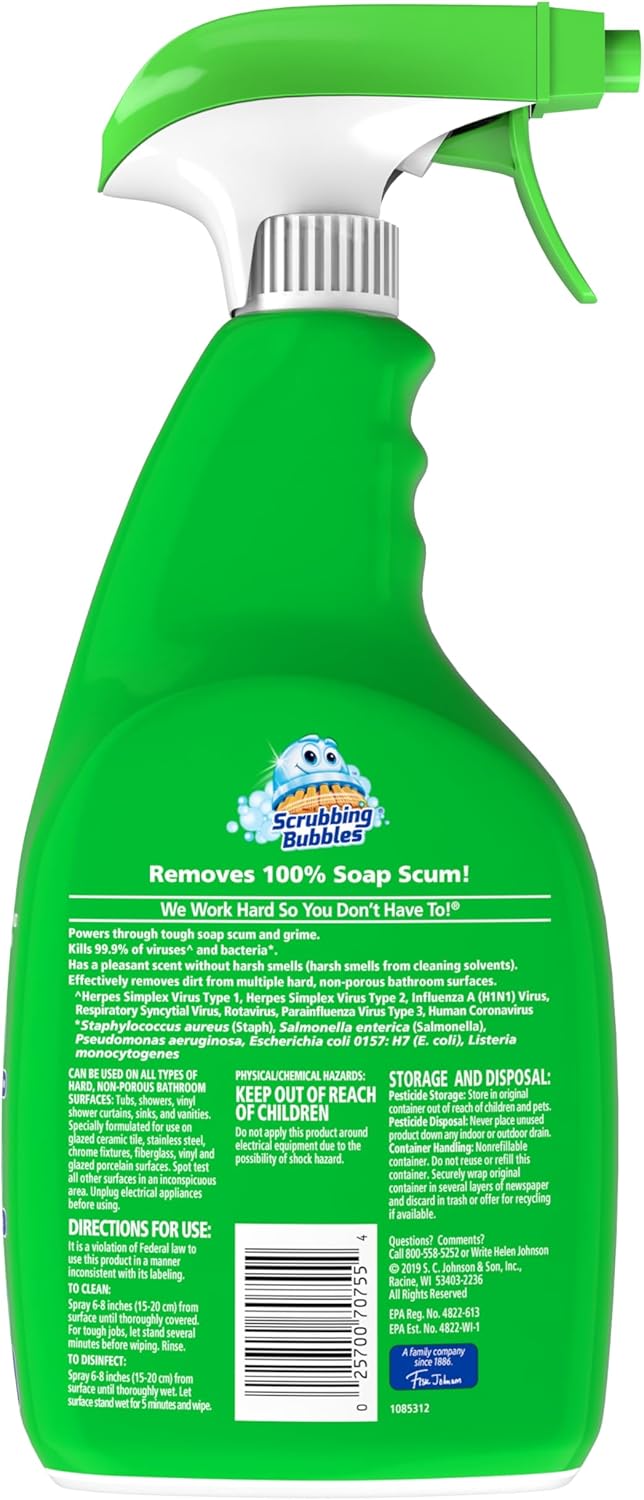Scrubbing Bubbles Shower Cleaner Gift Set for the Friend Who Loves a Fresh Bathroom, Floral Fusion 2-Pack