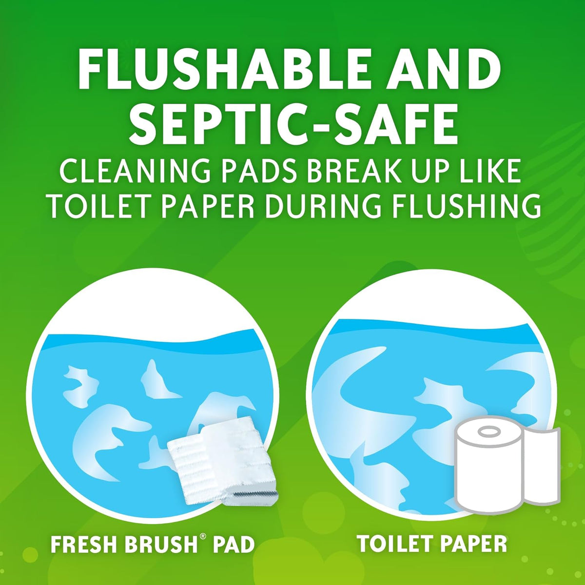 Scrubbing Bubbles Toilet Bowl System – Efficient Home Bathroom Solution, Flushable Pads Save Minutes