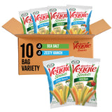 Sensible Portions Veggie Straws – Party Snack for Backyard BBQs, Pre-Portioned Sea Salt and Zesty Ranch Bags