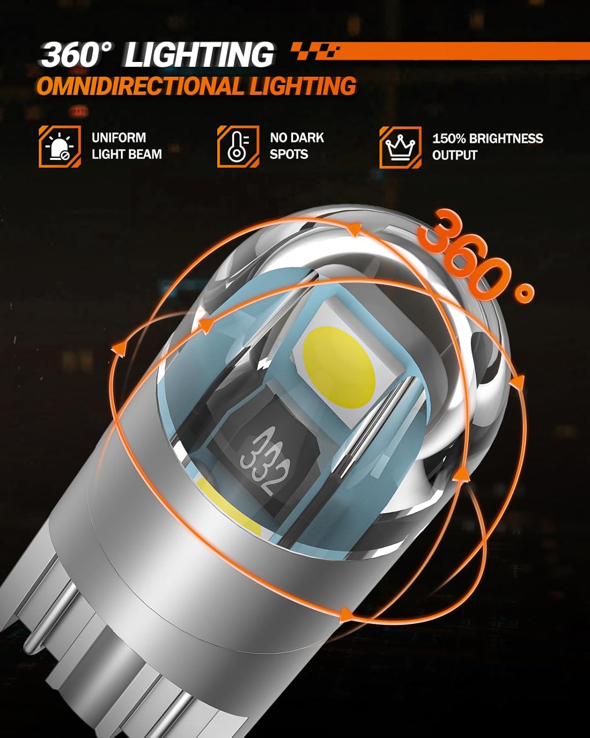 SEALIGHT 1:1 Halogen Form Factor LED Bulb 6000K White – No-Polarity Design for a Clutter-Free, Tool-Free Install