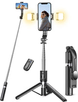 [Brand] Portable Phone Tripod with Fill Lights – Thoughtful Holiday Gift for Content Creators and Frequent Flyers