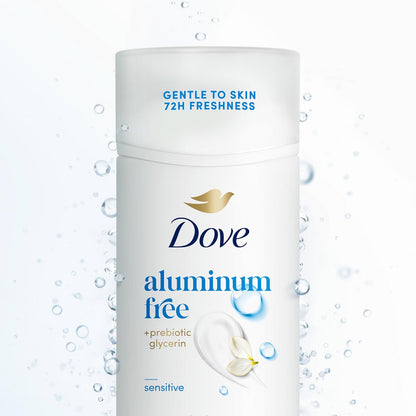sensitive-skin-friendly solid stick format at 2.4 oz