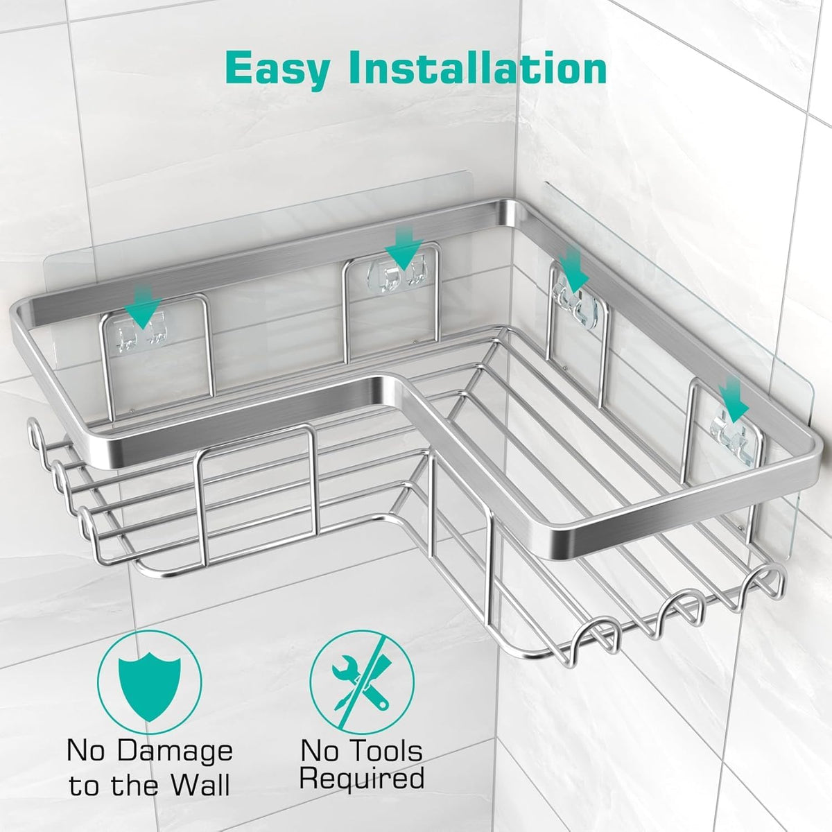 separated soap holder compartment to keep bar soap dry