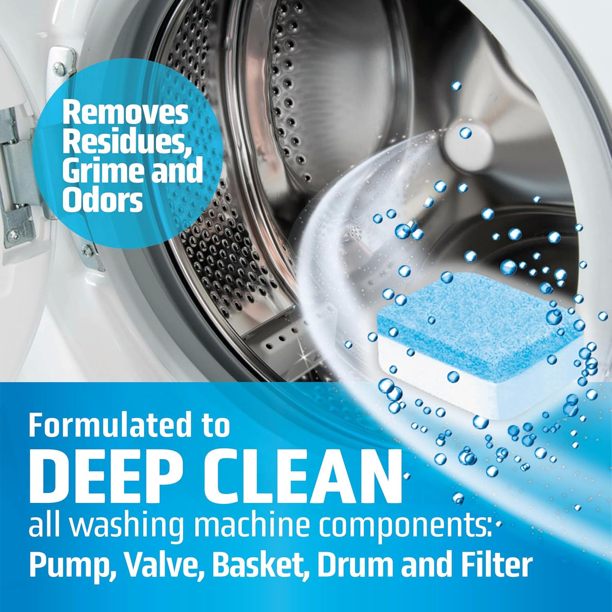 septic-safe, concentrated cleaning formula that dissolves residue with no scrubbing