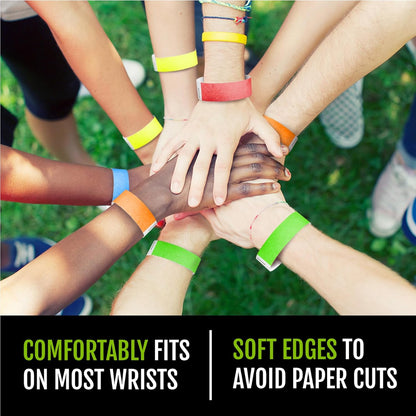 sequentially numbered bands on perforated 10-band sheets for easy distribution