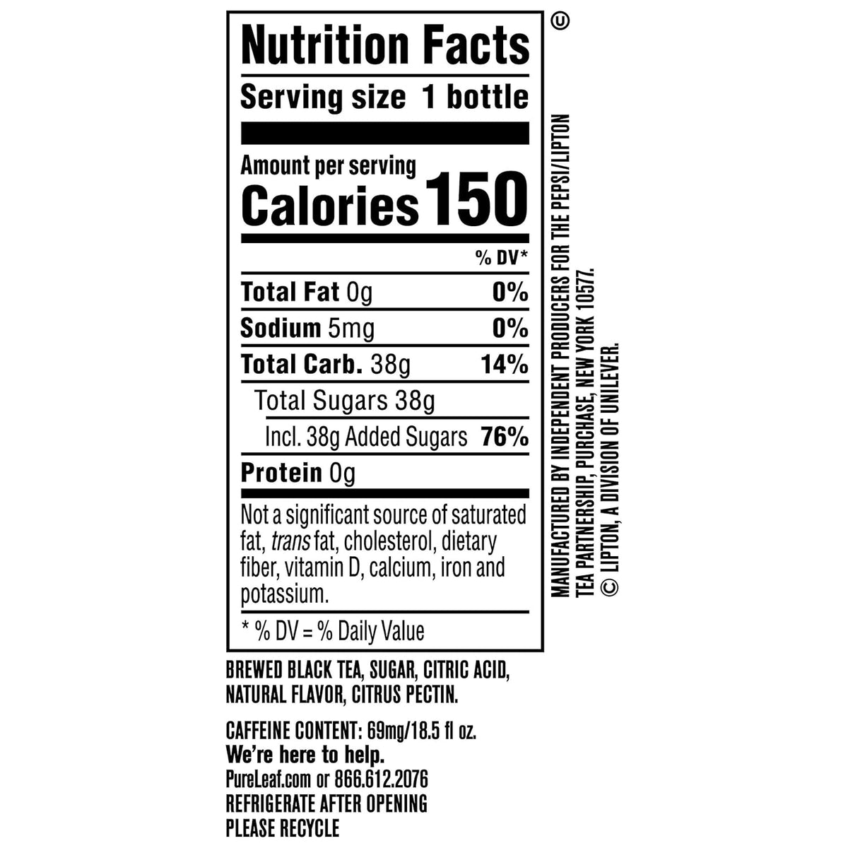 seven flavor variants including extra sweet, sweet tea, sweetened lemon, raspberry, blackberry, peach, and sweetened variety pack