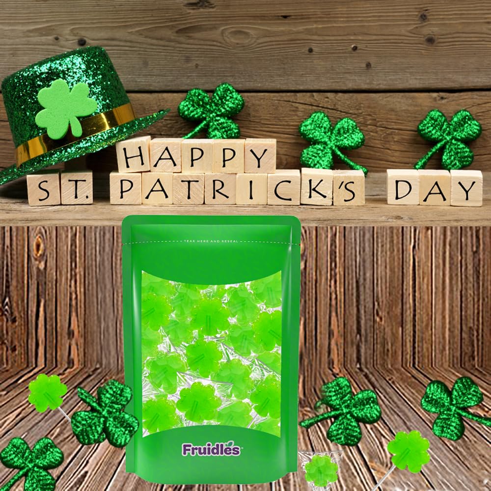 Shamrock Sucker Co. Clover Candy Suckers – Understated St. Patty's Day Decoration for Reception Areas and Office Break Rooms
