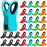 JETMORE Magnetic Snack Bag Clips – Study Station Organizer for Lunch Notes, Snack Sealing, and Refrigerator Reminders