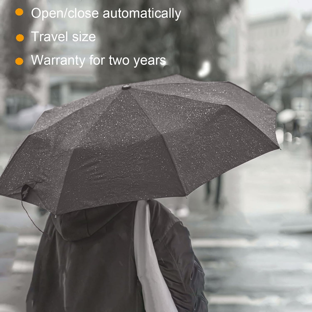 SIEPASA Compact Travel Umbrella - Worry-Free Travel Backup for Pregnancy, Elderly & Family Outings, Compact Folding Umbrella with Wrist Strap