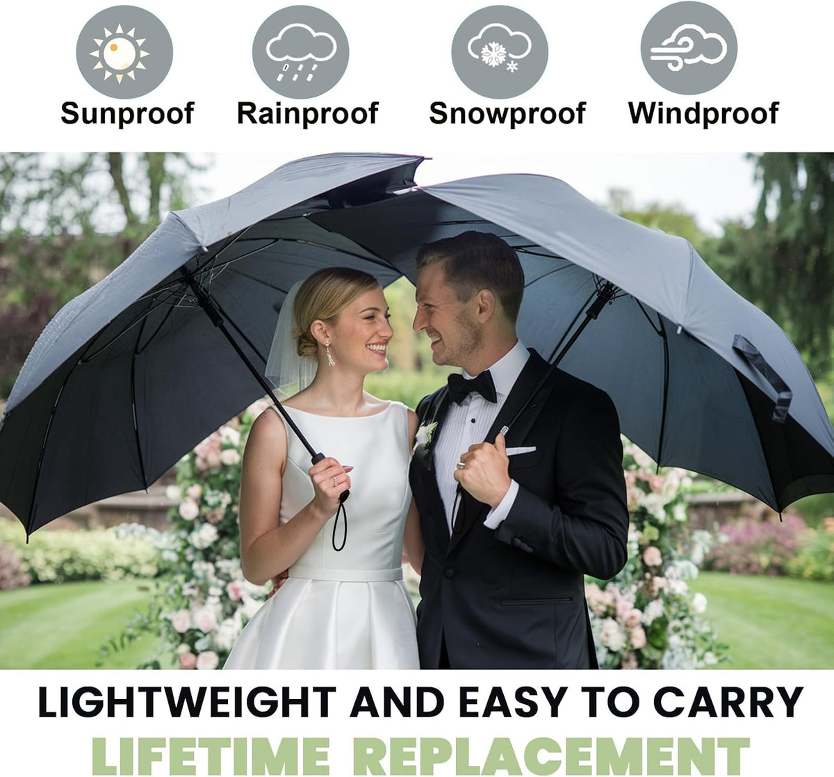 SIEPASA Compact Travel Umbrella - Worry-Free Travel Backup for Pregnancy, Elderly & Family Outings, Compact Folding Umbrella with Wrist Strap