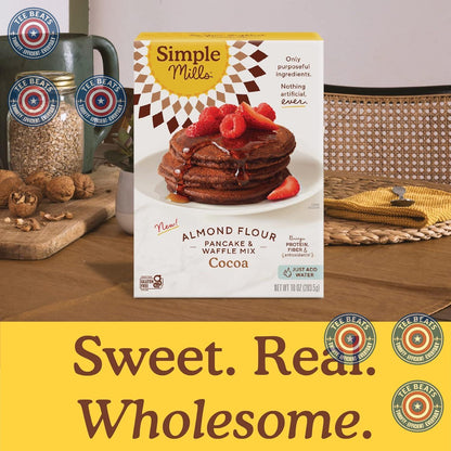 Simple Mills Cocoa Pancake Mix – Batch-Cooked 20 Pancake Yield for Weekly Meal Prep Efficiency