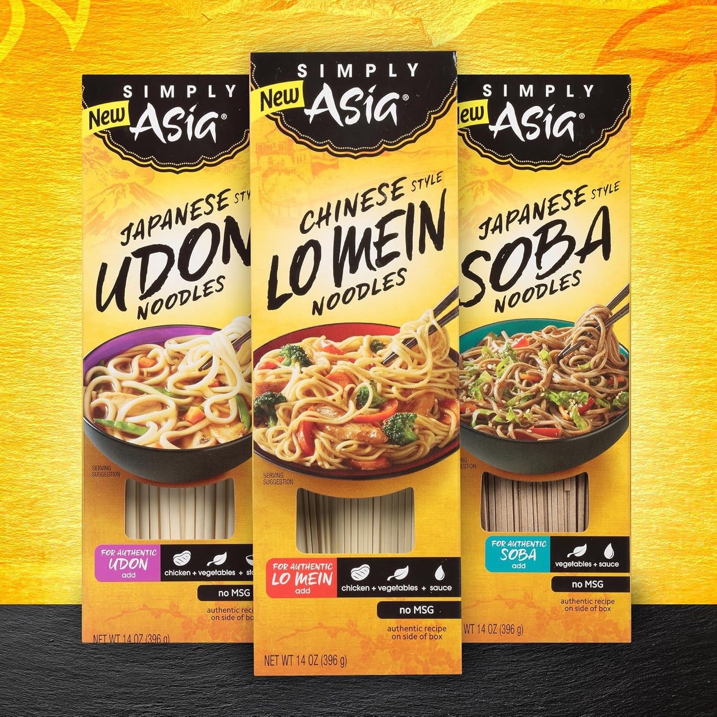 Simply Asia Lo Mein Noodles, 14 oz Resealable Bag – Additive-Free Asian Noodles for Healthy Meal Prep