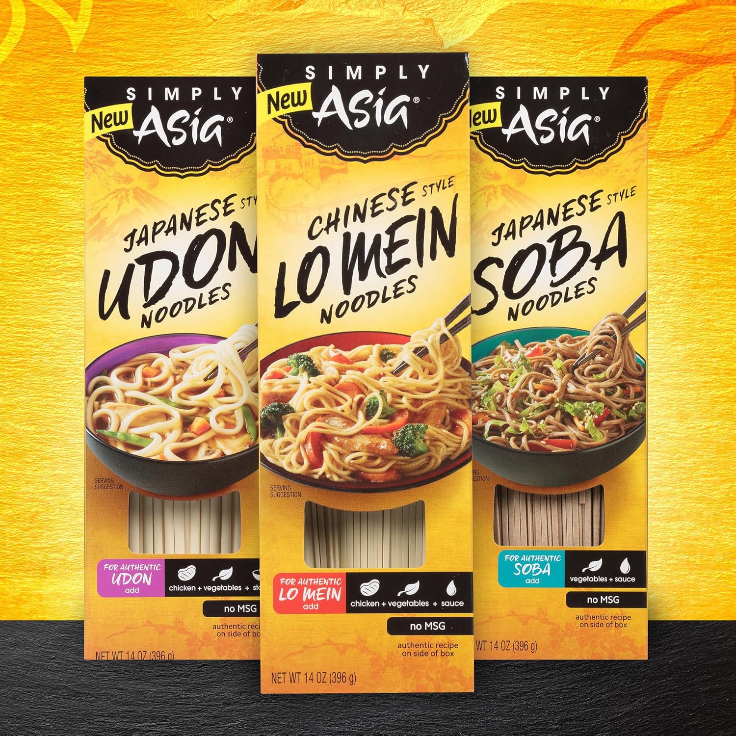 Simply Asia Lo Mein Noodles, 14 oz Resealable Bag – Additive-Free Asian Noodles for Healthy Meal Prep