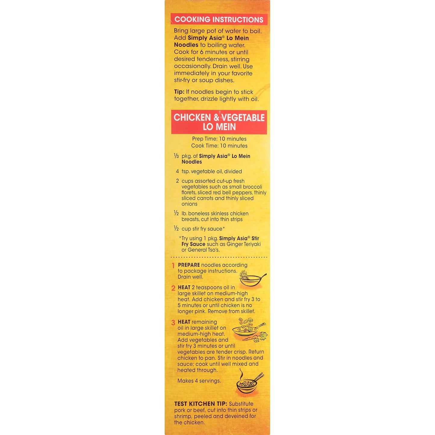 Simply Asia Lo Mein Noodles, 14 oz Resealable Bag – Additive-Free Asian Noodles for Healthy Meal Prep