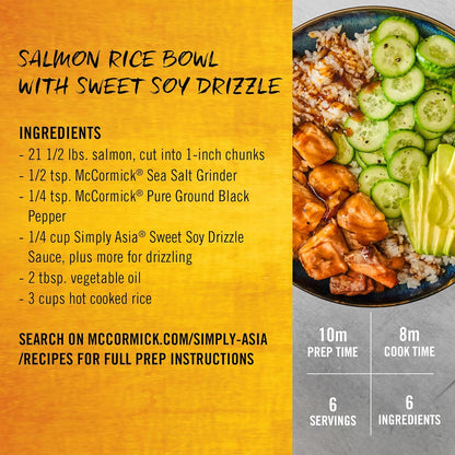 Simply Asia Sweet Soy Drizzle Sauce — Asian-Inspired Pantry Upgrade for Foodie Gift Baskets, 8 fl oz