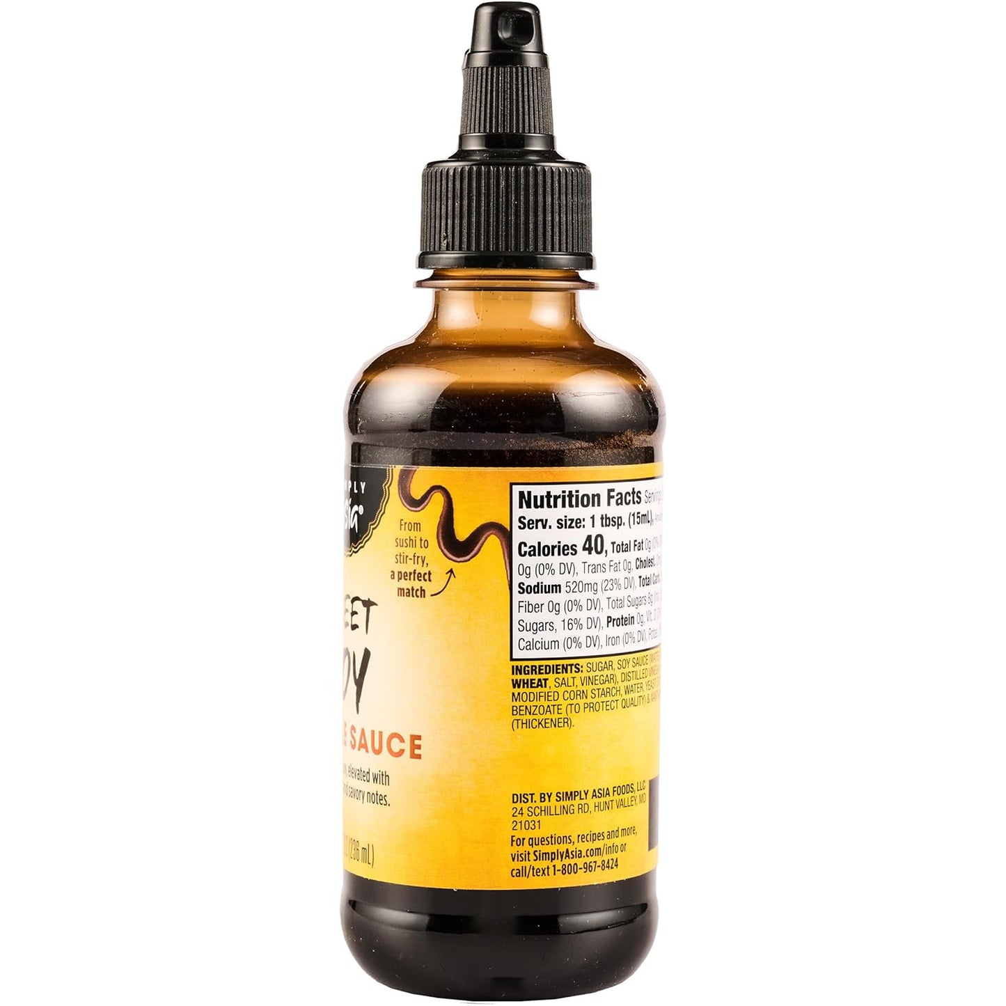 Simply Asia Sweet Soy Drizzle Sauce — Asian-Inspired Pantry Upgrade for Foodie Gift Baskets, 8 fl oz