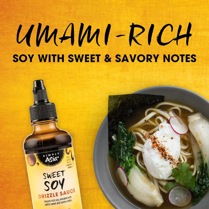 Simply Asia Sweet Soy Drizzle Sauce — Asian-Inspired Pantry Upgrade for Foodie Gift Baskets, 8 fl oz