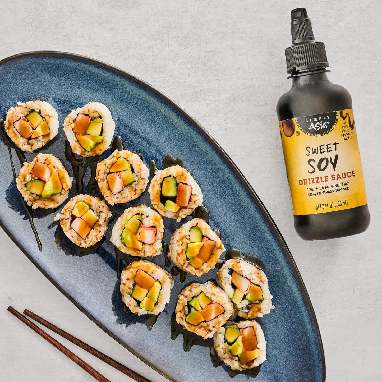 Simply Asia Sweet Soy Drizzle Sauce — Asian-Inspired Pantry Upgrade for Foodie Gift Baskets, 8 fl oz