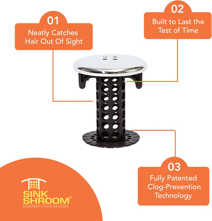 SinkShroom Chrome Edition - Housewarming Gift Idea for Couples Moving Into a New Bathroom Renovation