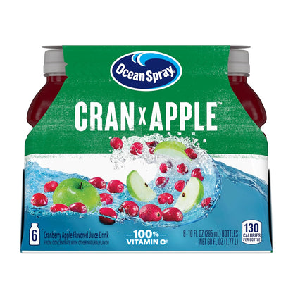 six 10 fl oz single-serve bottles totaling 60 fl ounces per pack