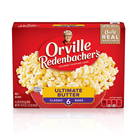 six 3.29 oz single-serve microwave bags, total 19.74 oz