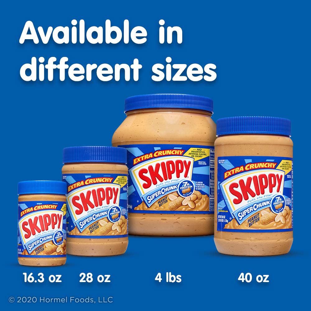 SKIPPY Chunky Peanut Butter Reduced Fat – Crowd-Pleasing Stocking Stuffer for Snack Enthusiasts