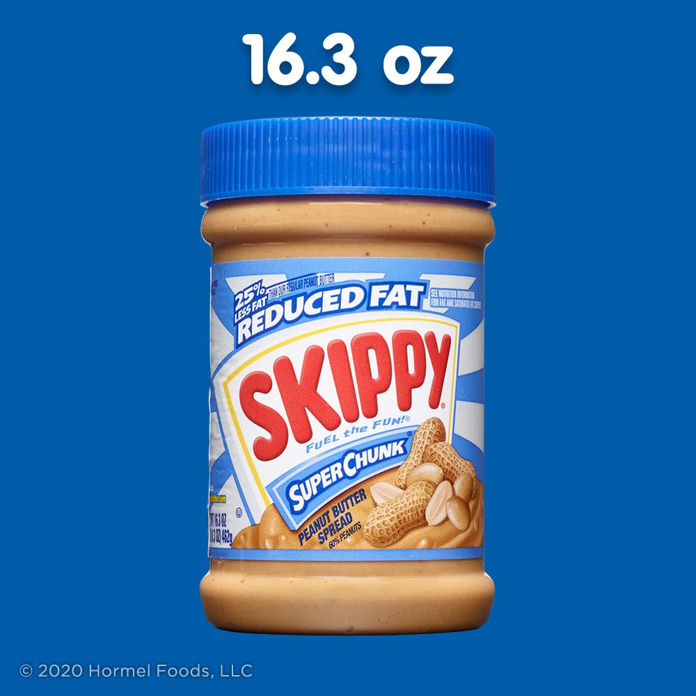 SKIPPY Chunky Peanut Butter Reduced Fat – Crowd-Pleasing Stocking Stuffer for Snack Enthusiasts