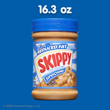 SKIPPY Chunky Peanut Butter Reduced Fat – Crowd-Pleasing Stocking Stuffer for Snack Enthusiasts