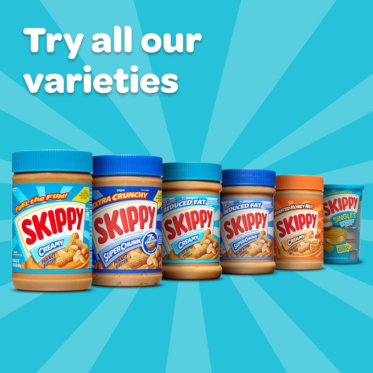 Skippy Creamy Peanut Butter Giant Jar – Gluten-Free Certified Spread Safe for Sensitive Dietary Needs