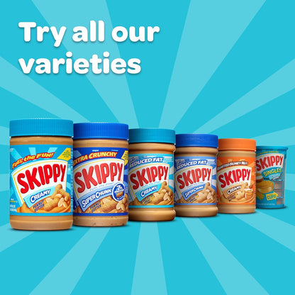 Skippy Creamy Peanut Butter Giant Jar – Gluten-Free Certified Spread Safe for Sensitive Dietary Needs