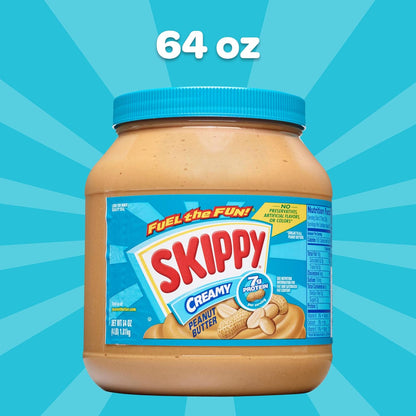 Skippy Creamy Peanut Butter Giant Jar – Gluten-Free Certified Spread Safe for Sensitive Dietary Needs