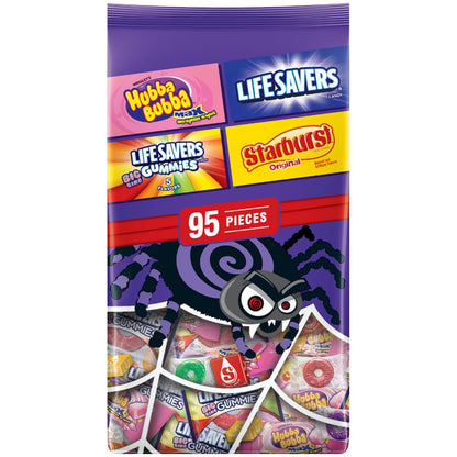 SKITTLES Bulk Candy Gift Pack – Workplace Secret Santa Stocking Stuffer & Employee Appreciation Treats, 95 Piece Count