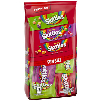 SKITTLES Bulk Candy Gift Pack – Workplace Secret Santa Stocking Stuffer & Employee Appreciation Treats, 95 Piece Count