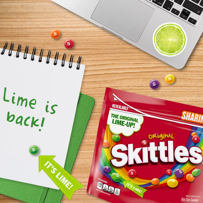 Skittles Original Candy Sharing Size Bag, 15.6 oz – Classroom Party Snack and Easter Basket Filler for Kids
