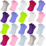 ZERULETS Kids Socks – Streamlined Back-to-School Sock Organizer, 20 Pairs Mixed Colors