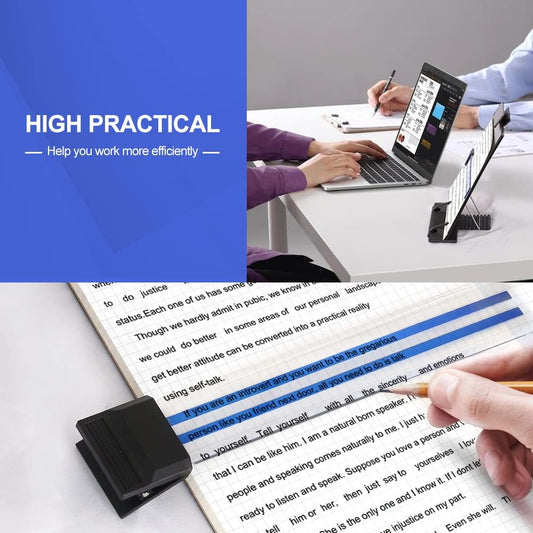 sliding highlighting line guide for tracking reading position