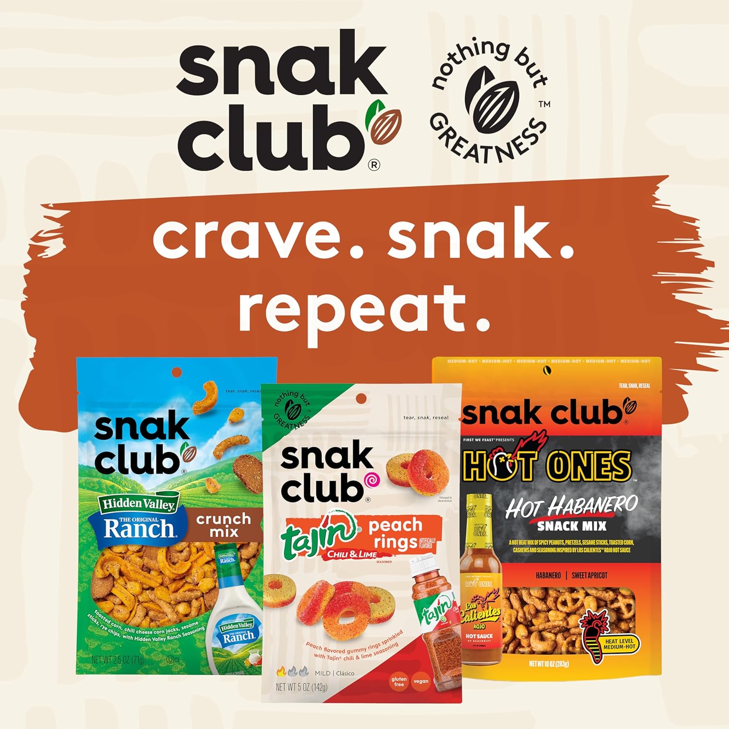 Snak Club Cajun Trail Mix – 5g Protein Snack for Backpacking, Campfire Nights, and Outdoor Gatherings, 15 oz Pouch