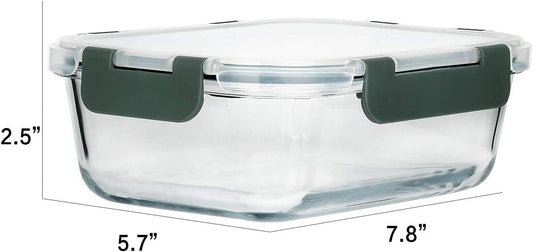 snap-lock lids with silicone seals rated airtight and leak-resistant