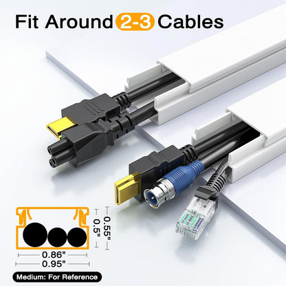 snap-on/click-off attach & snap cover design for easy cable access