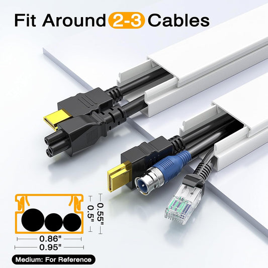 snap-on/click-off attach & snap cover design for easy cable access